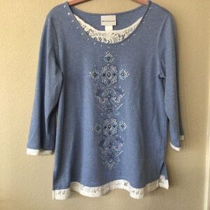 Alfred Dunner blouse. Size small  New Condition